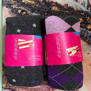 Girls cotton Tights 2 pairs 12-14